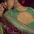 wine viscose dola silk blend zari mirror & heavy embroidery work saree