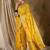 Yellow ethnic motif zari woven tassel detail kanjeevaram saree