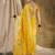 Yellow ethnic motif zari woven tassel detail kanjeevaram saree