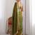 Green embroidered sarees blouse piece