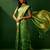 Green ethnic motifs woven designed kanjeevaram saree