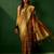 Gold ethnic motifs woven designed kanjeevaram saree