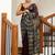 Maroon embellished sequinned party wear saree