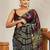 Maroon embellished sequinned party wear saree