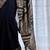 Black embellished party wear saree with matching blouse