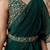 Green girls saree with blouse