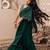 Green girls saree with blouse