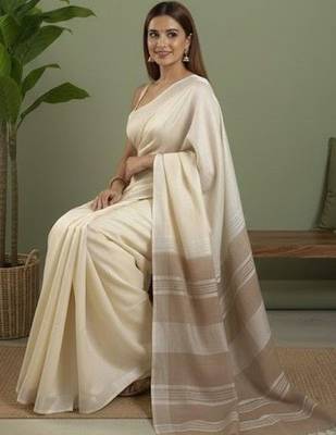Cream  cotton sarees 5