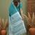 Blue woven design  cotton saree