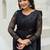 Black embroidered saree with unstitched blouse piece