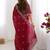 Red tissue silk sequin embroideried blouse piece & sarees