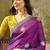 Purple embroidered silk chiffon sarees