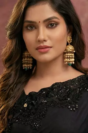 Black embroidered sarees