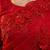 Red embroidered sarees with unstitched blouse piece