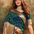 Green woven design zari weaving paithani saree with unstitched blouse