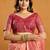 Peach woven design  cotton saree with unstiched blouse