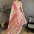 Pink woven design zari silk blend handloom jamdani saree