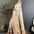 Off white woven design silk blend handloom jamdani saree
