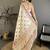 Off white woven design silk blend handloom jamdani saree