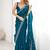 Blue embroidered sarees blouse piece