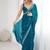 Blue embroidered sarees blouse piece