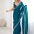 Blue embroidered sarees blouse piece