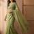 Lime embellished gotta patti  chiffon heavy work saree