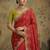 Red embroidered sarees