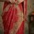 Red embroidered sarees
