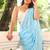 Blue women  cotton khadi saree