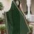 Designer bottle green heavy resham embroidery work georgette saree