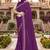 Designer wine heavy resham embroidery work georgette saree