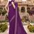 Designer wine heavy resham embroidery work georgette saree
