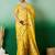 Yellow ethnic motif zari woven tassel detail kanjeevaram saree with blouse