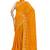 Designer mustard heavy resham embroidery work georgette saree