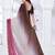 designer pink brown handwork zarkan border work silk blend saree