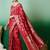Red ethnic motif zari woven tassel detail kanjeevaram saree
