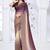 designer brown wine handwork zarkan border work silk blend saree