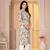 Sea green digital printed muslin straight kurta with bottom