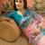 Pink ethnic motifs sequinned organza designer saree
