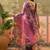 Multicolor floral organza saree