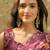 Multicolor floral organza saree