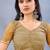 Designer mustard resham zarkan stone embroidery work net saree
