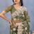 Designer mehendi green resham zarkan stone embroidery work net saree