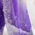 Multicolor ombre embroidered poly chiffon saree