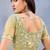 Designer lemon resham zarkan stone embroidery work net saree