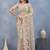Designer pista resham zarkan stone embroidery work net saree