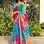 Multicolor tie and dye sequinned  georgette leheriya saree