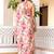 Pink printed ready to wear saree blouse piece
