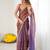 Copper floral zari tissue designer saree